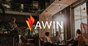 Visuel officiel Awin montrant une plateforme de marketing partenaire pour l affiliation