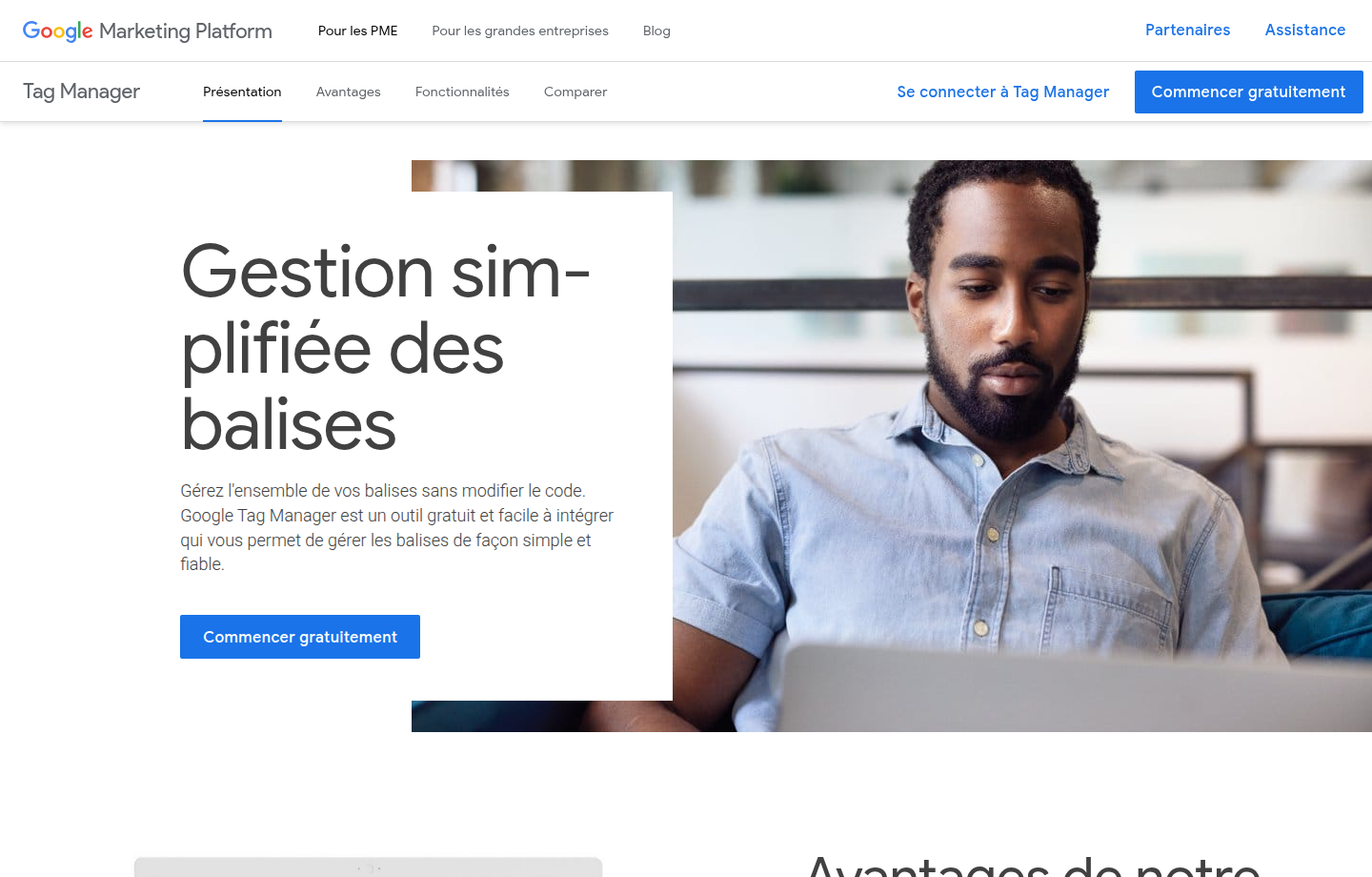 Google Tag Manager pour contrôler les balises et événements de conversion d’un site web