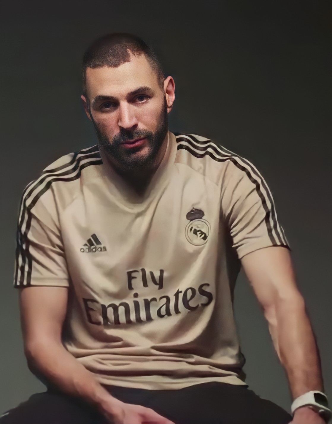 Karim Benzema pendant une interview en 2020