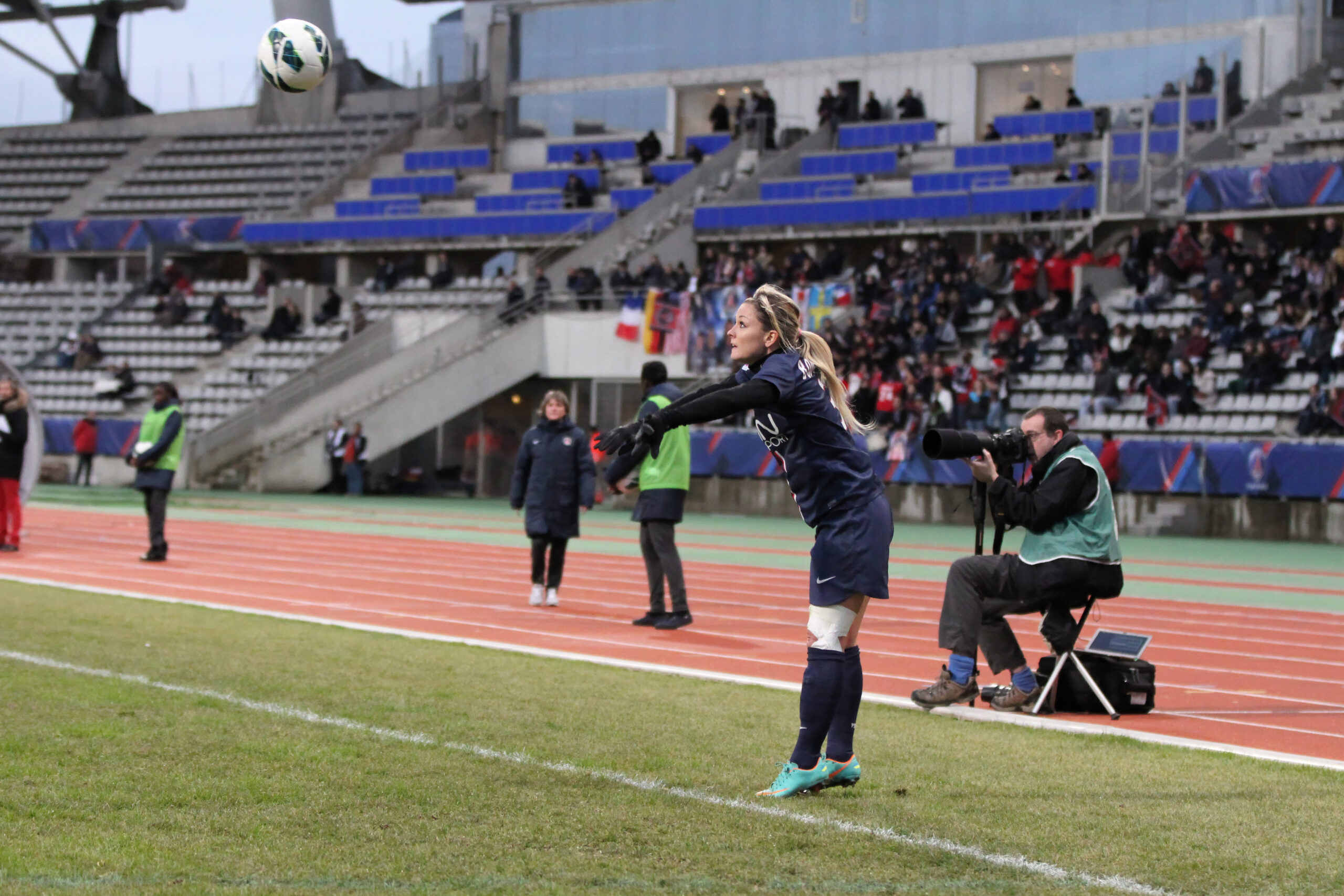 Laure Boulleau lors d’un match PSG Juvisy