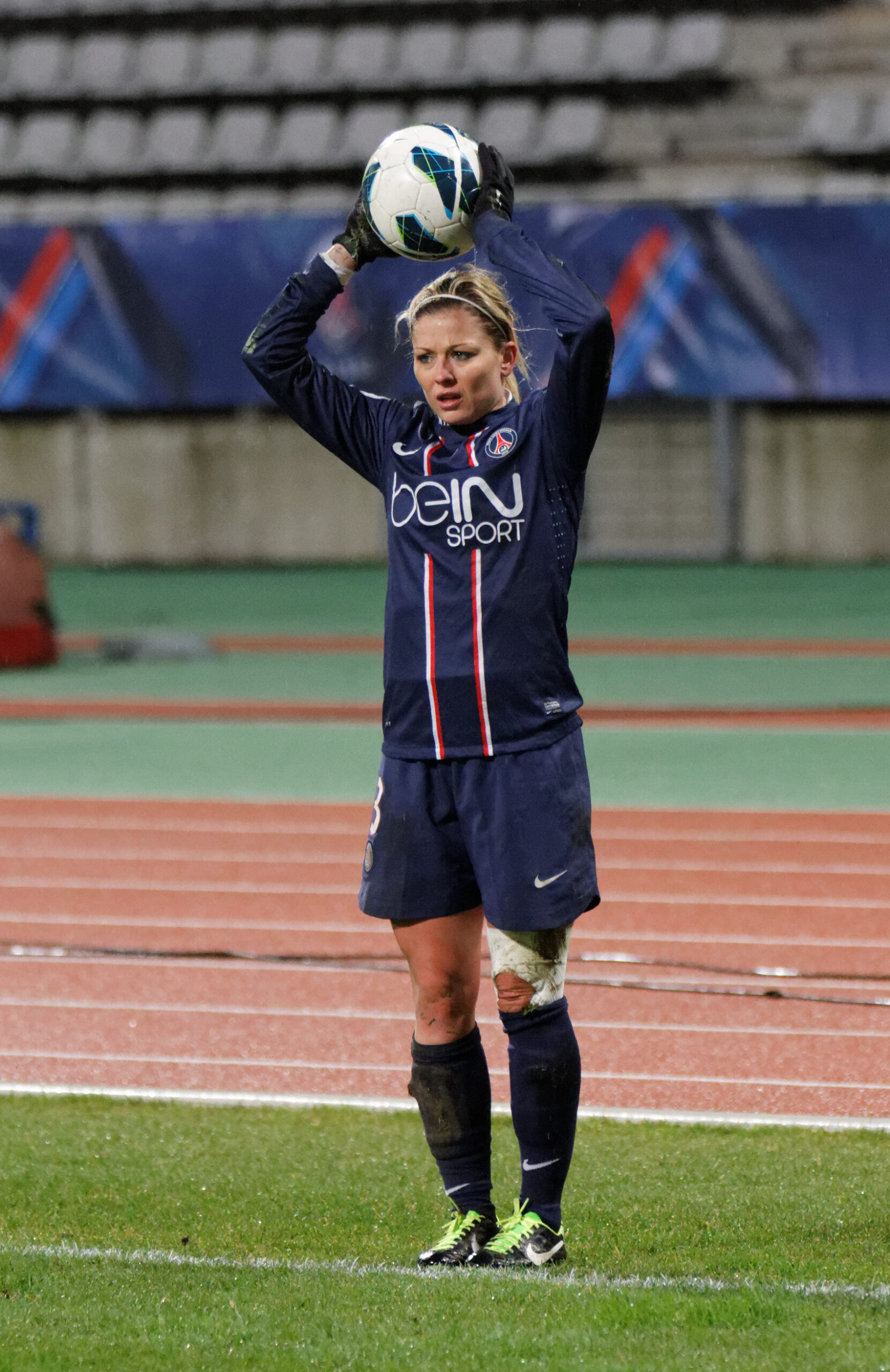 Laure Boulleau en action avec le PSG