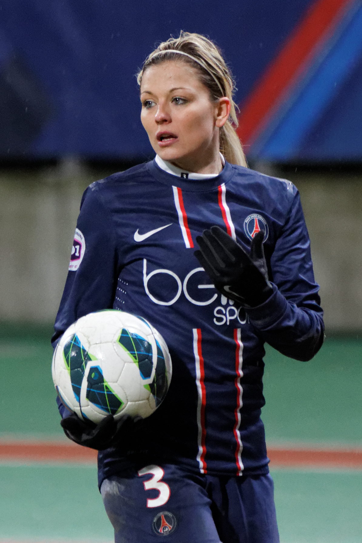 Laure Boulleau pendant PSG Montpellier en 2013
