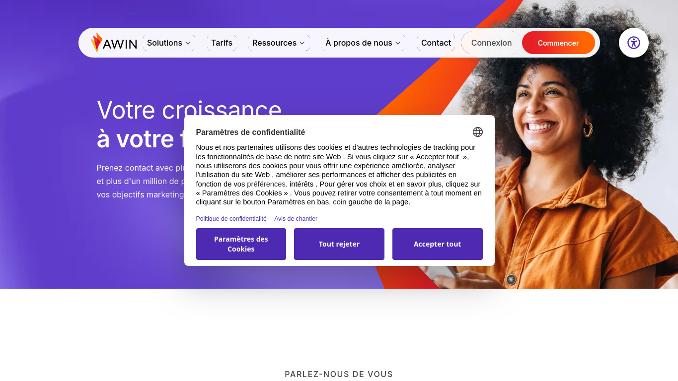 Capture réelle Awin pour comparer les plateformes de programmes d affiliation en 2026