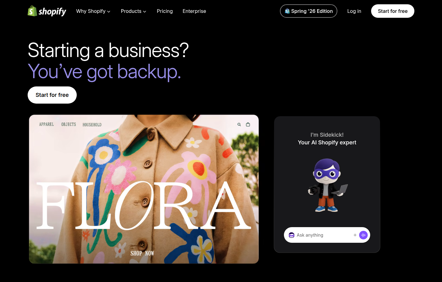 Page Shopify Magic liée à l’assistance IA pour les marchands e-commerce