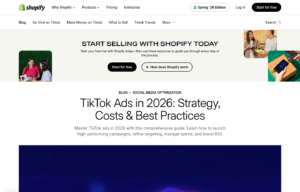 Guide Shopify TikTok Ads pour créer des scripts vidéo e-commerce