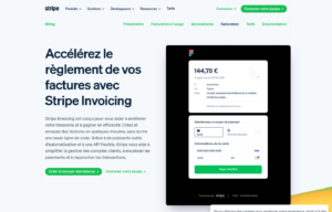 Interface Stripe Invoicing pour créer et suivre des factures clients