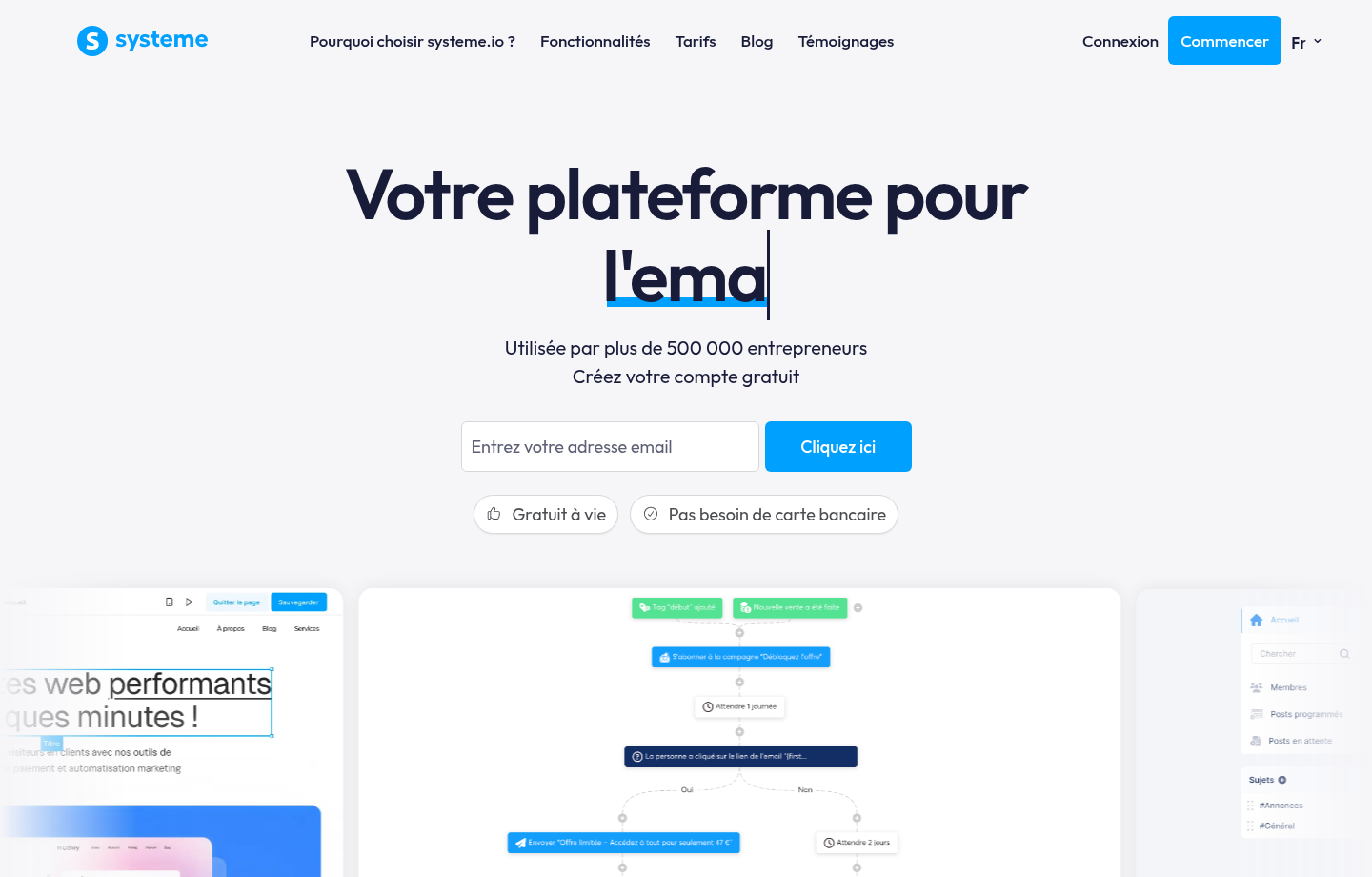 Systeme.io pour créer une page de vente de pack scripts UGC e-commerce