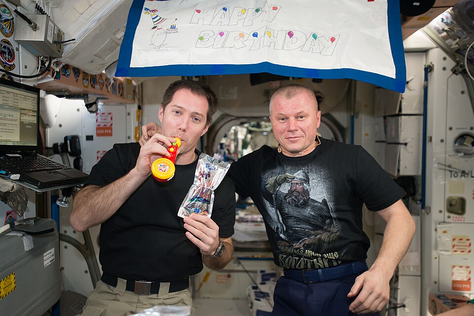Thomas Pesquet dans le module Unity de l’ISS