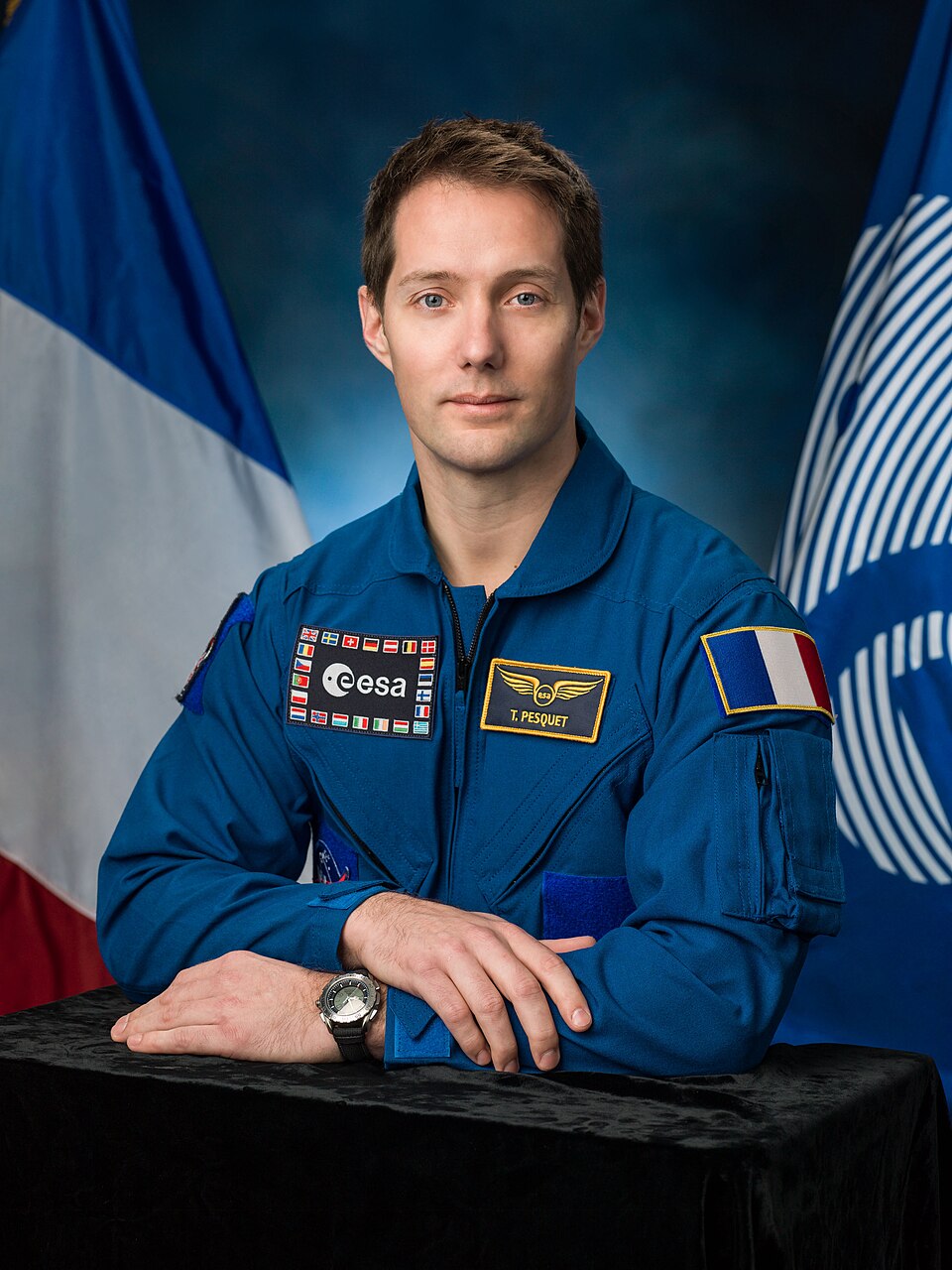 Thomas Pesquet portrait officiel en 2016