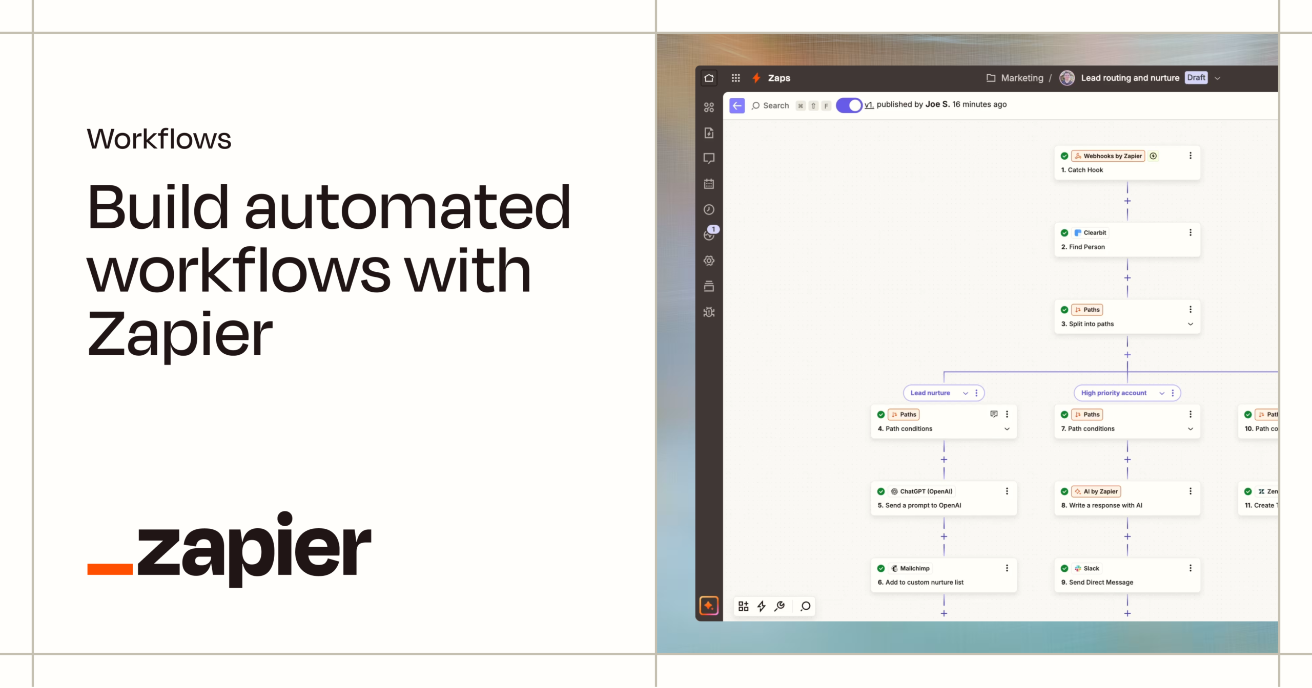 Workflow Zapier pour automatiser le routage et le suivi de leads dans une PME