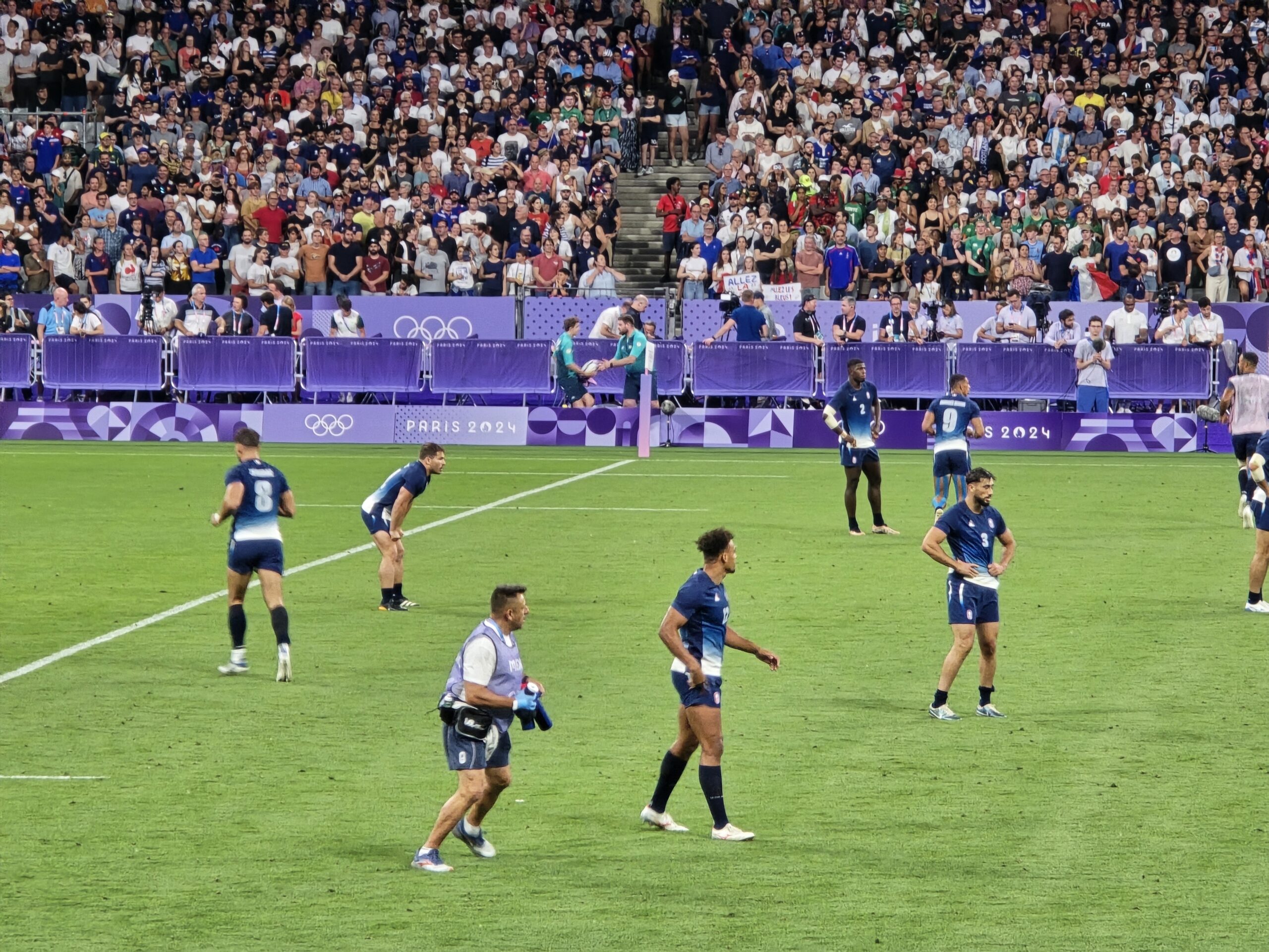 Antoine Dupont avec l’équipe de France de rugby à 7 en 2024