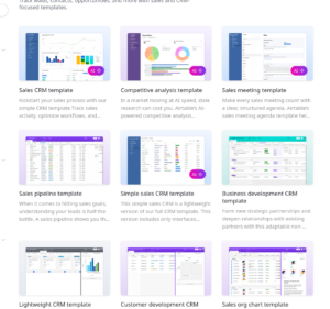 Modèles Sales CRM Airtable pour structurer prospects et relances d'un freelance