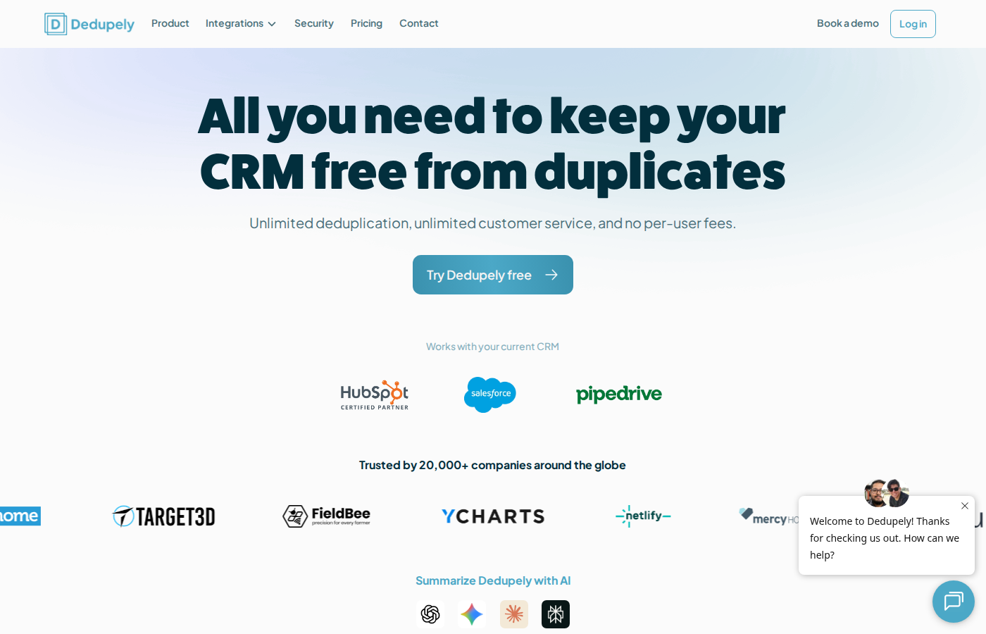 Dedupely pour supprimer les doublons de leads dans un CRM