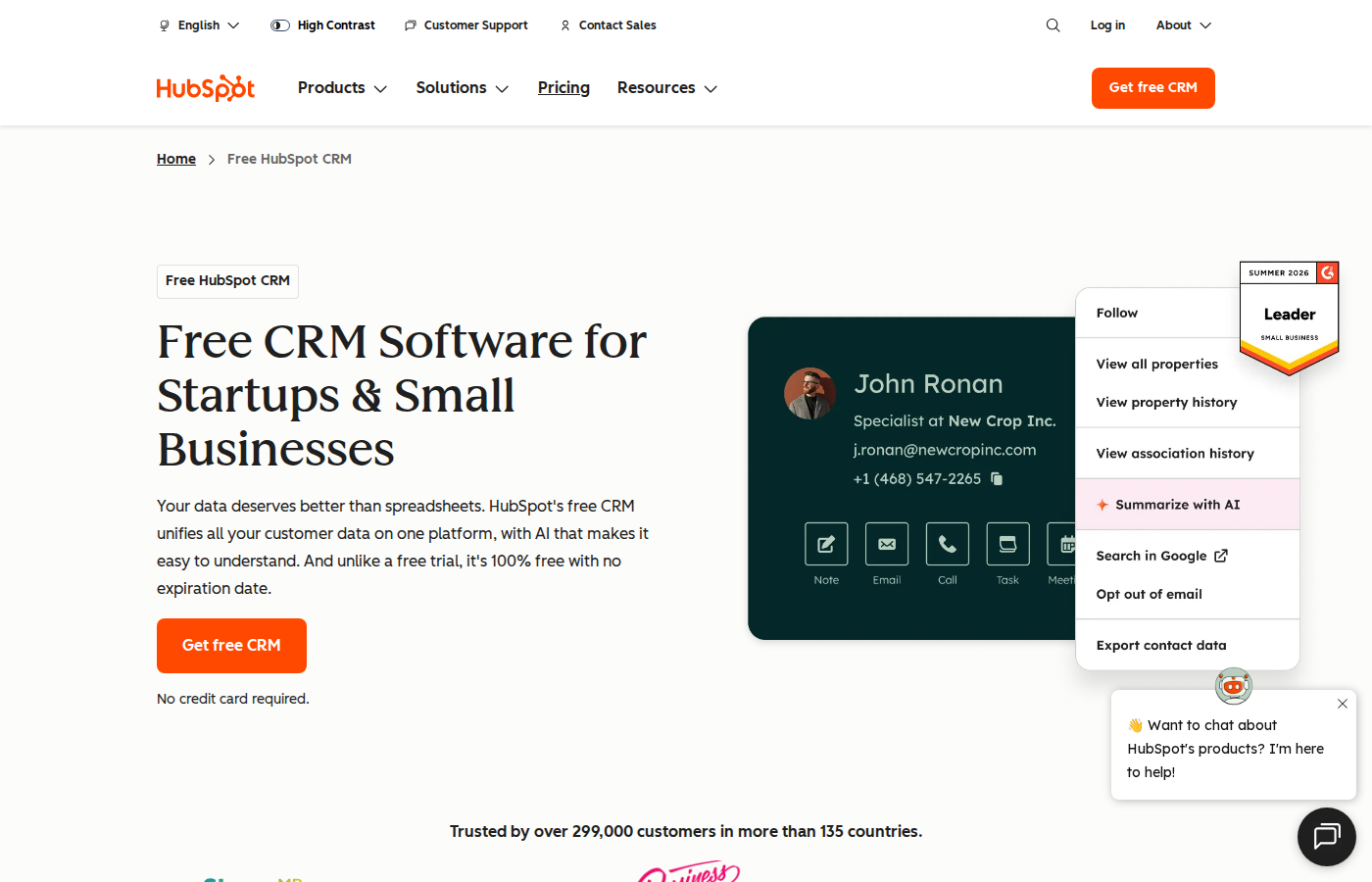 HubSpot CRM pour illustrer le nettoyage de pipeline commercial