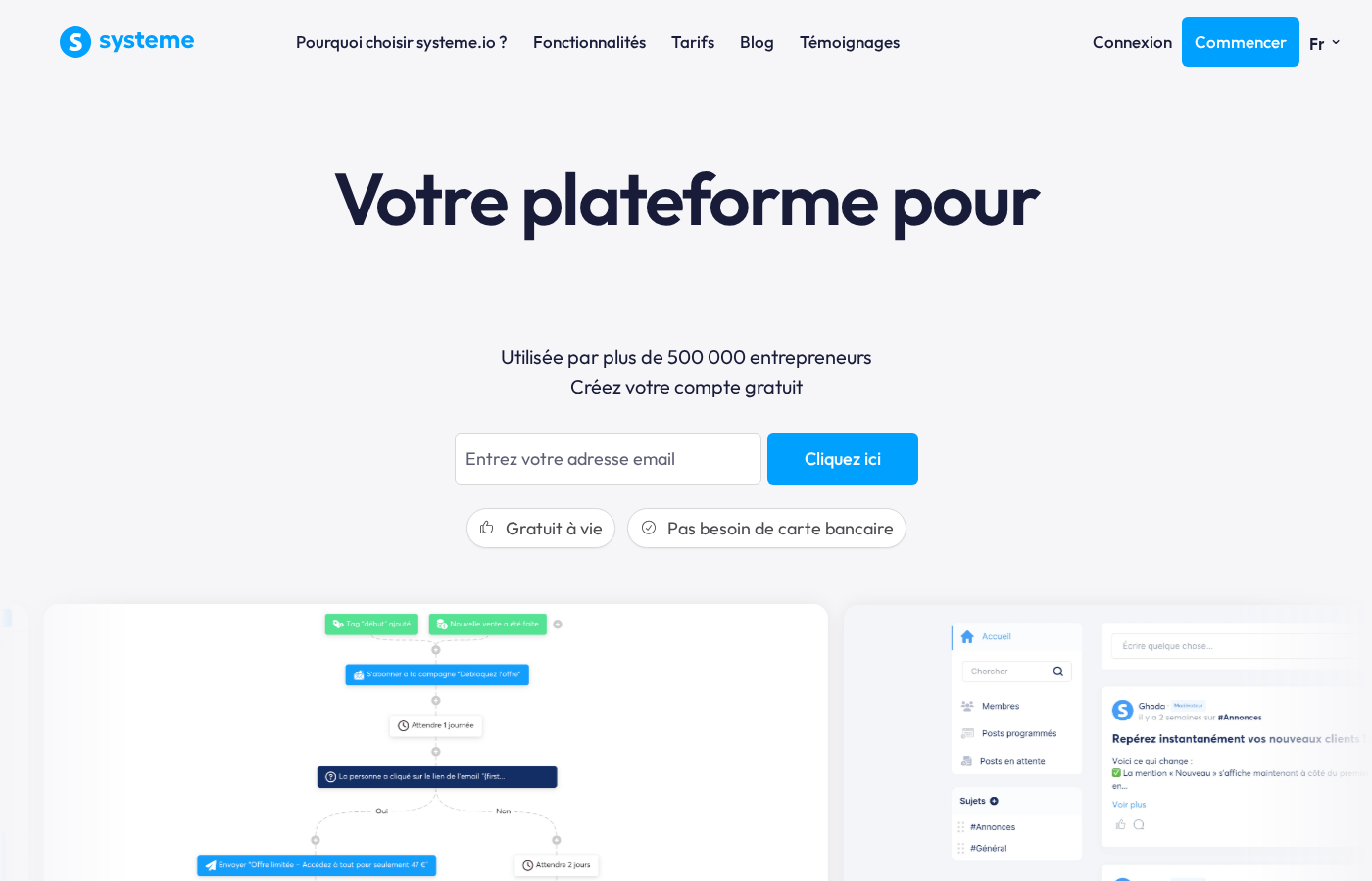 Systeme.io pour créer et auditer un tunnel de vente simple