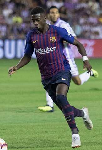 Ousmane Dembélé en match contre Valladolid