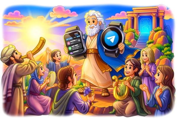Visuel officiel Telegram Premium avec interface mobile et symbole Telegram pour expliquer les abonnements payants